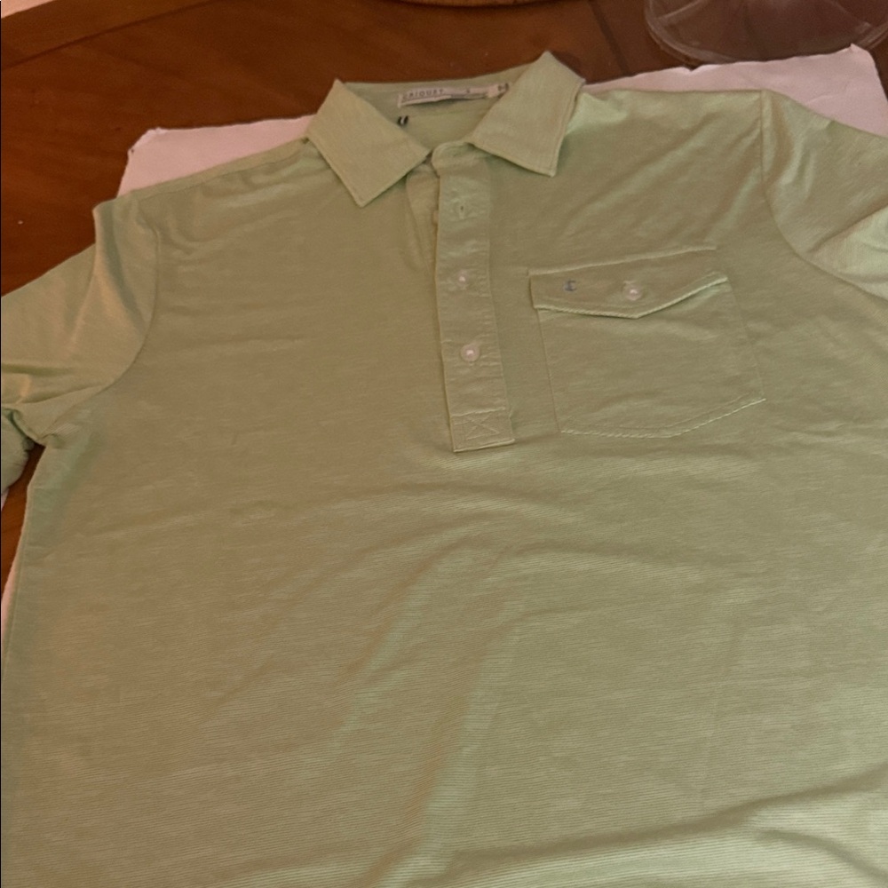Criquet Light Green Men’s Polo Shirt - Picture 5 of 14